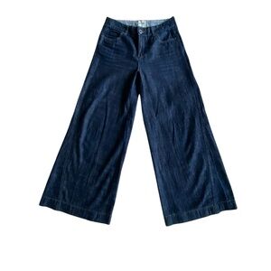 Wide Leg Dark Blue Jeans Size 8 EUC